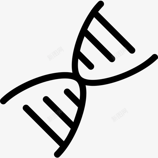 dnadna链遗传学svg_新图网 https://ixintu.com 遗传学 螺旋 科学 科学学 学校 教育 平滑 线图 图标