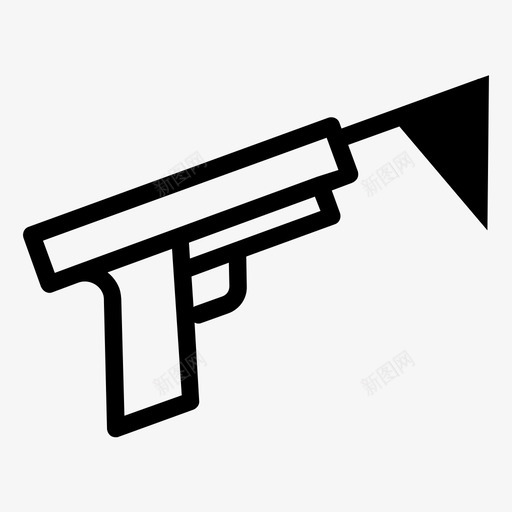 启动标志枪svg_新图网 https://ixintu.com 启动 标志 指示器 设置
