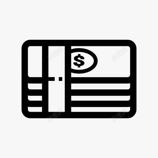 纸钱堆现金货币svg_新图网 https://ixintu.com 纸钱 现金 货币 收入 简单 生意