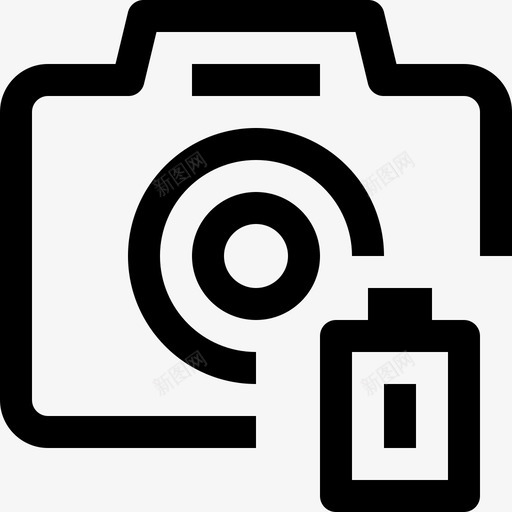 单反相机数码相机媒体svg_新图网 https://ixintu.com 摄像机 数码相机 单反 相机 媒体 多媒体 视频 最小 图标