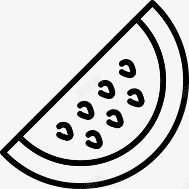 西瓜吃的食物图标