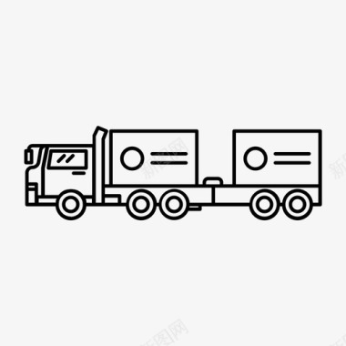 卡车货物物流图标