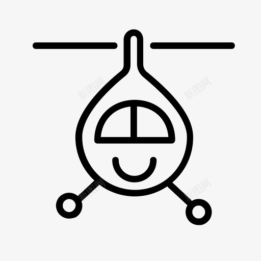 Helicoptersvg_新图网 https://ixintu.com 线性 扁平 单色 简约 交通