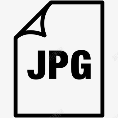 jpg文件扩展名格式图标