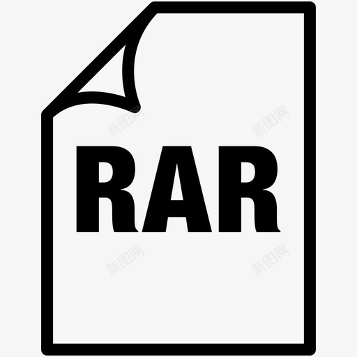 rar文件格式文件rar2格式rarsvg_新图网 https://ixintu.com 文件 格式