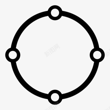 空间圆形面积图标