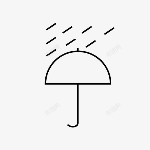 下雨下雨天雨伞svg_新图网 https://ixintu.com 下雨 下雨天 雨伞 天气