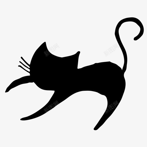 猫动物小猫svg_新图网 https://ixintu.com 动物 小猫 宠物 玩猫 手绘