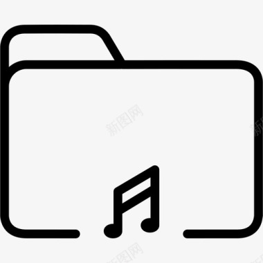文件夹音乐资源管理器文件图标