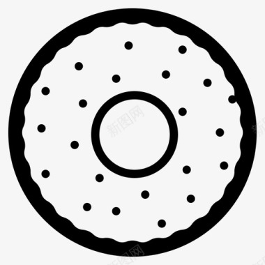 甜甜圈面包店食物图标