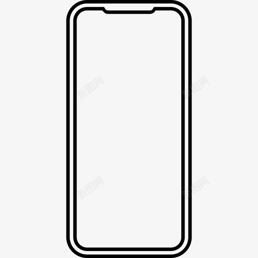 苹果iphonex10智能手机svg_新图网 https://ixintu.com 苹果 智能 手机 系列 线性 风格