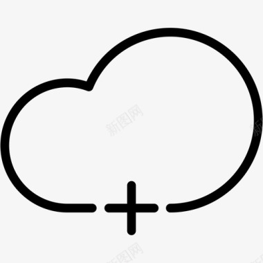云添加云计算云服务器网络图标