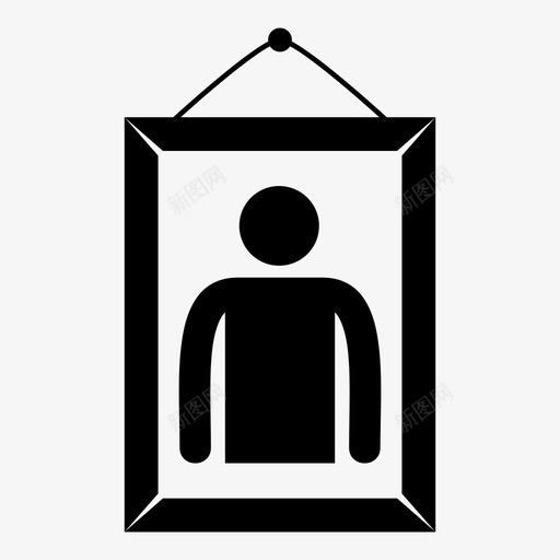 男人肖像相框绘画svg_新图网 https://ixintu.com 肖像 男人 像男人 相框 绘画 照片 家庭