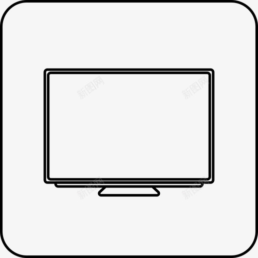 平板电视娱乐显示器svg_新图网 https://ixintu.com 电视 平板 娱乐 显示器 家庭 音响