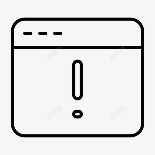 警告web浏览器浏览器通知联机浏览器svg_新图网 https://ixintu.com 浏览器 警告 通知 联机 网站