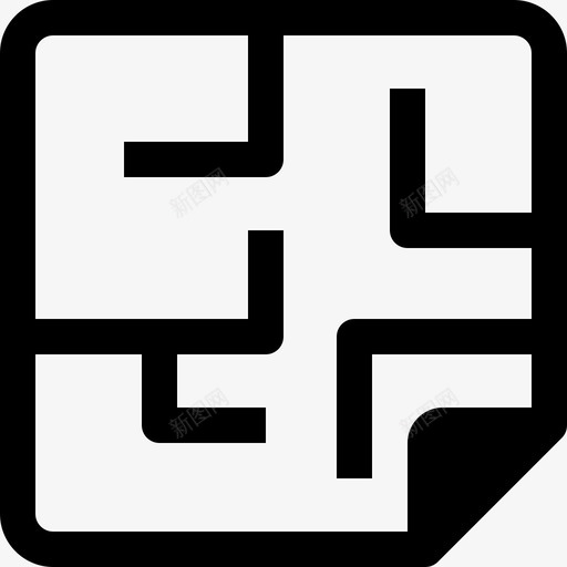 房屋平面图建筑房产svg_新图网 https://ixintu.com 房产 房屋 平面图 建筑 房地产 最小 图标