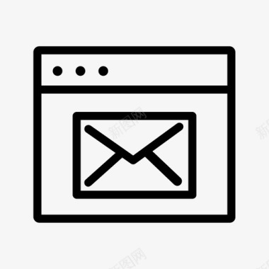 网络消息电子邮件邮件传递图标