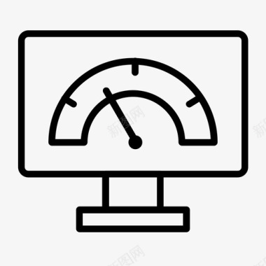 电脑性能仪表板网速图标