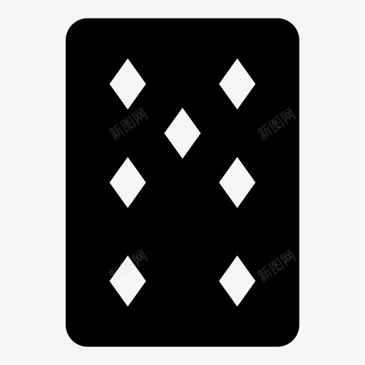 7个方块牌玩svg_新图网 https://ixintu.com 方块 牌牌 扑克 七个 扑克牌 填充