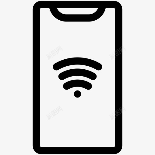 wifi无线互联网iphonexsvg_新图网 https://ixintu.com 无线 互联网