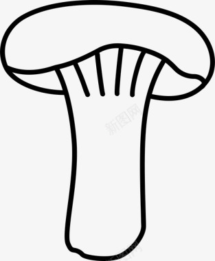 蘑菇牛肝菌棕色图标