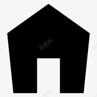 家房子粗体ui图标2图标