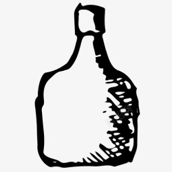 黑白罐子瓶子酒饮料高清图片