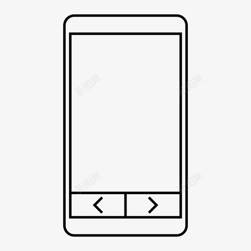 移动选项应用程序后退svg_新图网 https://ixintu.com 移动 选项 应用程序 后退 下一步 智能 手机 线框