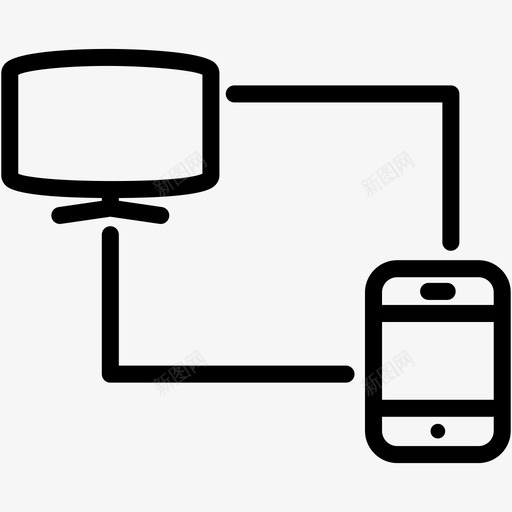 数据共享液晶显示器网络svg_新图网 https://ixintu.com 数据 共享 液晶 液晶显示 显示器 网络电话 数据传输 网络