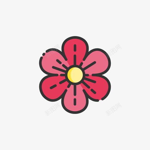 赏花svg_新图网 https://ixintu.com 赏花 资源