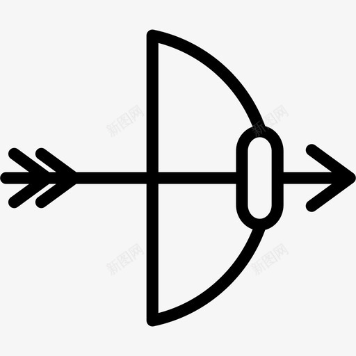 弓箭瞄准射箭svg_新图网 https://ixintu.com 弓箭 瞄准 射箭 游戏 运动 目标 体育活动