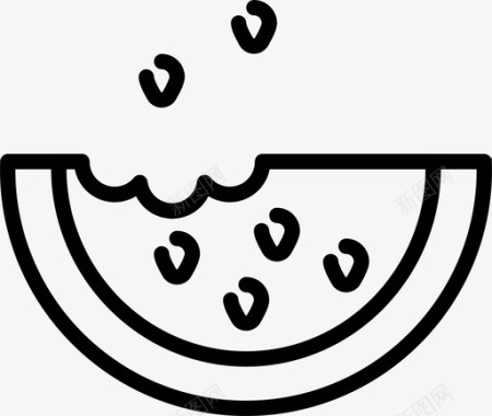 西瓜吃的食物图标