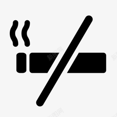 禁止吸烟标志标牌图标