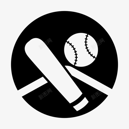 棒球棒球棒垒球svg_新图网 https://ixintu.com 运动 球棒 棒球 垒球 运动装 装备 团队 填充 图标