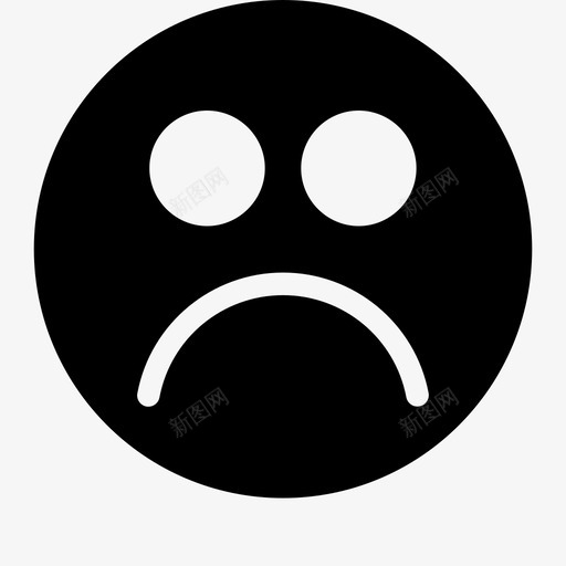 悲伤表情脸svg_新图网 https://ixintu.com 悲伤 表情 脸界 面人 笑脸