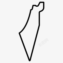 以色列地图图片以色列地图边界中东高清图片