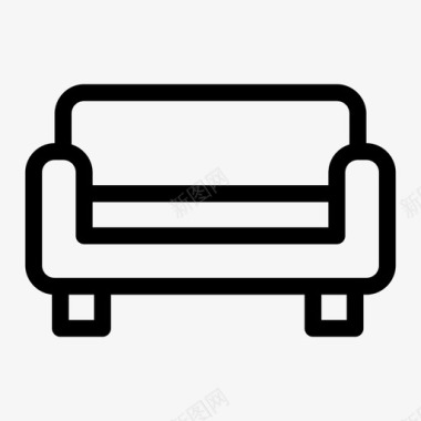 沙发椅子经典沙发图标