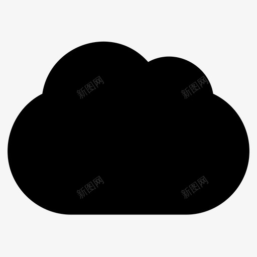 云计算icloud自然svg_新图网 https://ixintu.com 云计算 自然 天空 字形