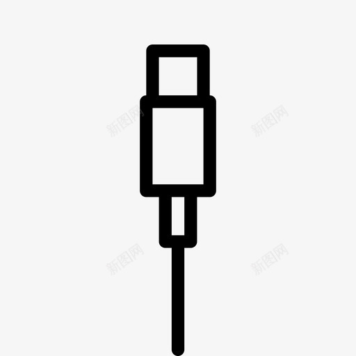 usb类型c电缆类型c设备和连接svg_新图网 https://ixintu.com 类型 电缆 设备 连接