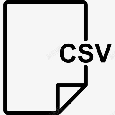 csv文件数据文档图标