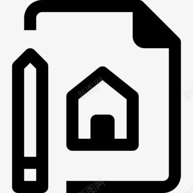 房屋平面图建筑房产图标