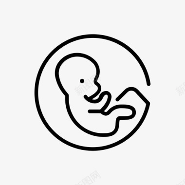 子宫婴儿小图标
