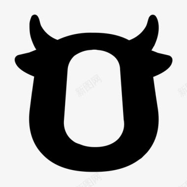 千牛logo仅牛头图标