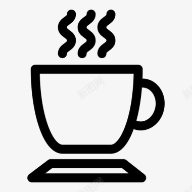 咖啡杯热咖啡热茶图标