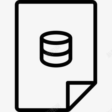 数据库文件文件存储网络图标