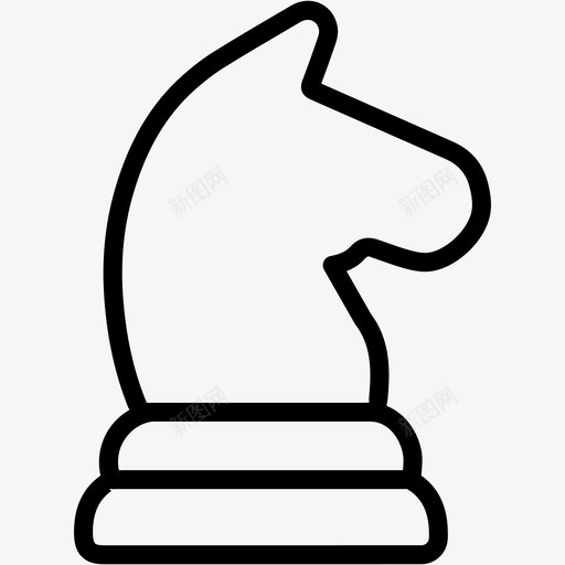 国际象棋游戏马svg_新图网 https://ixintu.com 国际象棋 游戏 马骑士 骑士 战略 体育活动