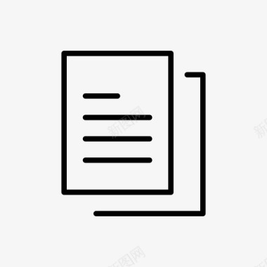 纸张文档uossm图标集图标