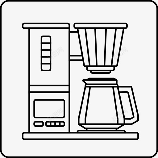 咖啡机电器电子svg_新图网 https://ixintu.com 咖啡机 电器 电子 厨房 家用电器