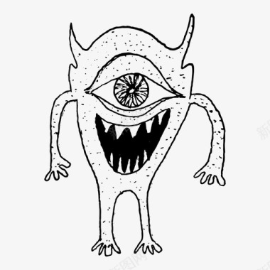 怪物大眼睛快乐图标