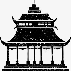 远东中国宝塔建筑宫殿高清图片